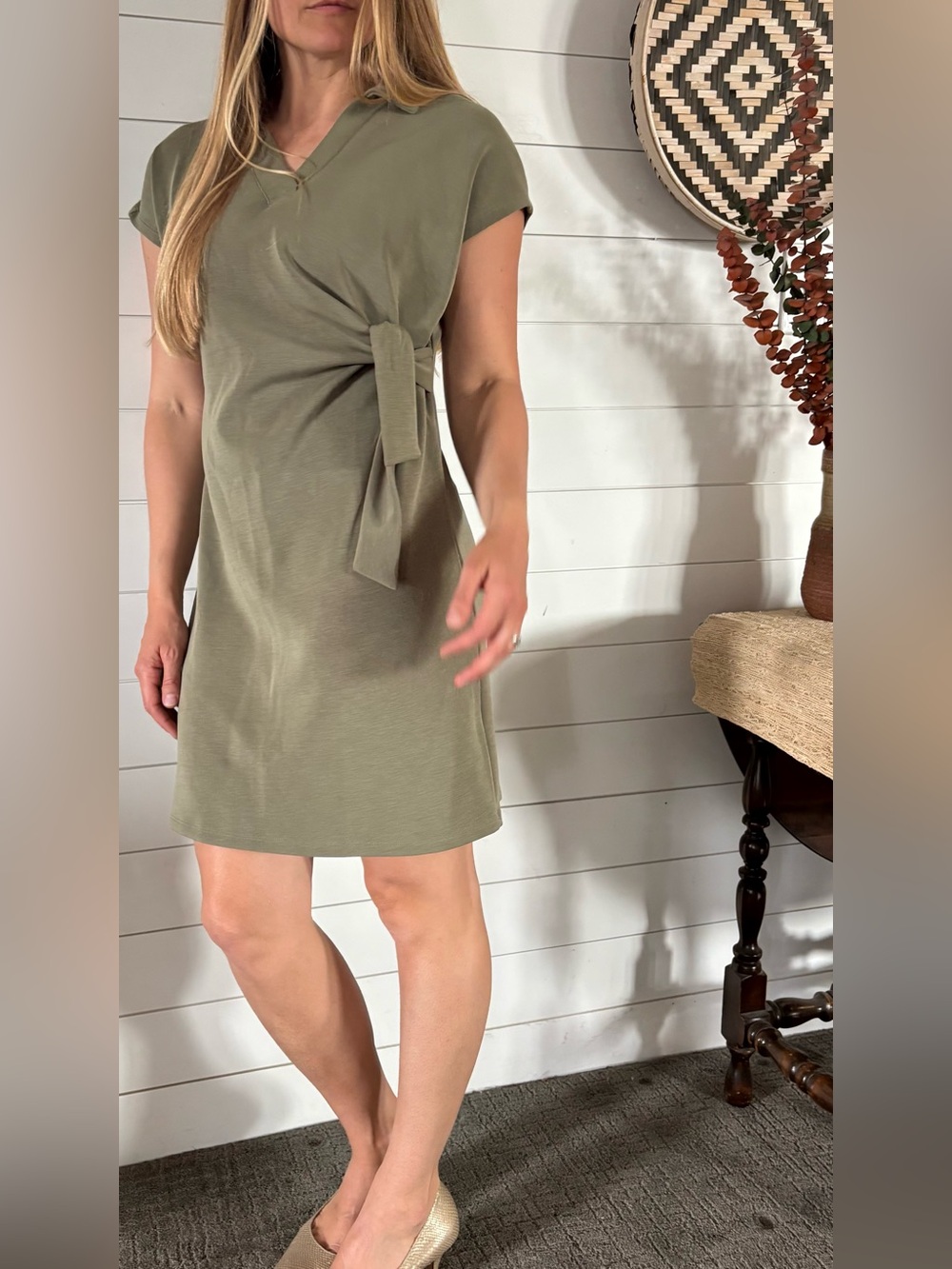 🌷Bye-Buy! Cable & Gauge Sport Dress Soft Olive Color Relaxed-fit Pullover - L